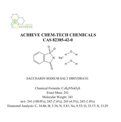 السكرين الصوديوم ملح ديهيدرات CAS 82385-42-0