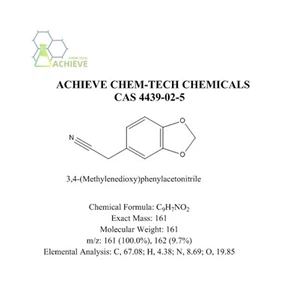 3،4- (ميثيلينديوكسي) فينيل أسيتونيتريل CAS 4439-02-5